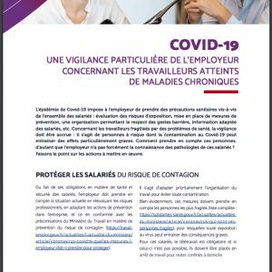 Imprimé Covid-19 : Vigilance particulière de l