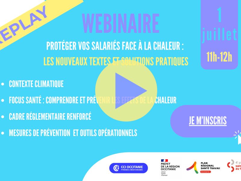 [Replay du webinaire] Protger vos salaris face  la chaleur le 1er juillet 2025