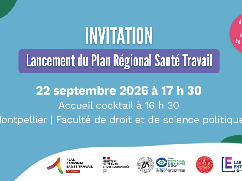 [22/09/2026 - Montpellier] Invitation Lancement du PRST en Occitanie