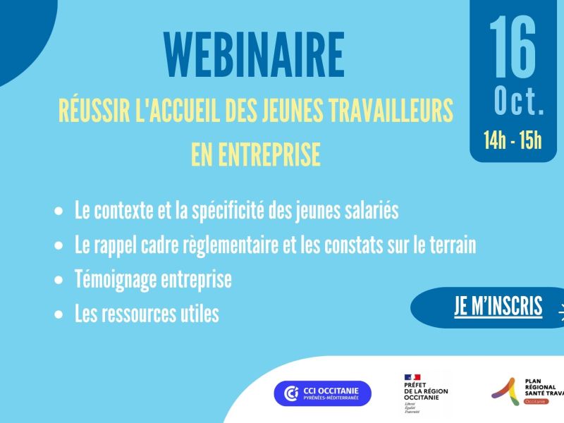Webinaire : Réussir l'accueil des jeunes travailleurs en entreprise Webinaire : Réussir l'accueil des jeunes travailleurs en entreprise