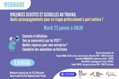 23/01/2024  14h30 - Webinaire] Violences sexistes et sexuelles au travail