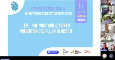 Replay du webinaire : TPE - PME, vous voulez agir en prévention des RPS, on en discute