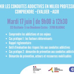 [17/06/2025 9h00 - Toulouse] Atelier prvention des addictions