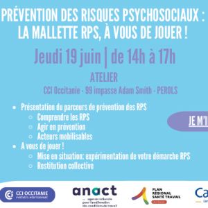 [19/06/2025 14h00 - Perols] Atelier prévention des risques psychosociaux