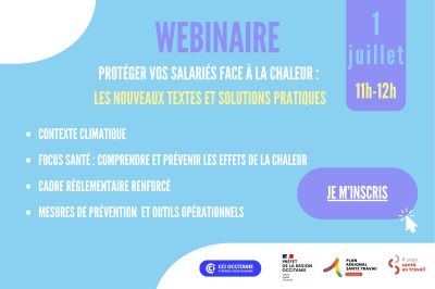 [01/07/2025 11h00 - en ligne] Protger vos salaris face  la chaleur
