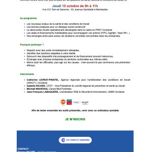 Atelier du 15 octbre 2026 : Et si votre CSE devenait un atout pour l'entreprise ?