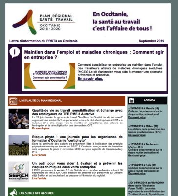 Newsletter #5 du PRST3 en Occitanie