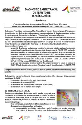 Synthse du diagnostic sant travail du CMIST