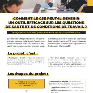 tude-action : Comment le CSE peut-il devenir un outil efficace sur les questions de sant et de conditions de travail ?